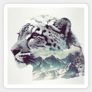 Snow Leopard Nature Outdoor Imagine Wild Free Sticker